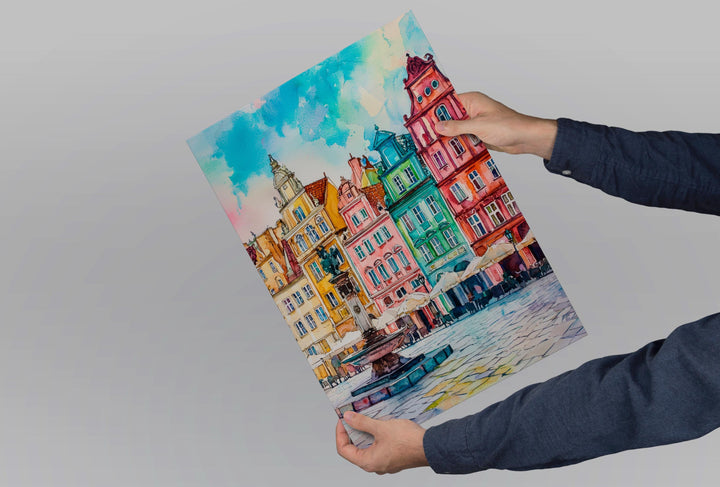 Poznan Watercolor Poster Wall Art Poznan Wall Hanging Home Décor Poznan Gift Art Lovers Poland Wall Art Poznan Travel Poster Gift