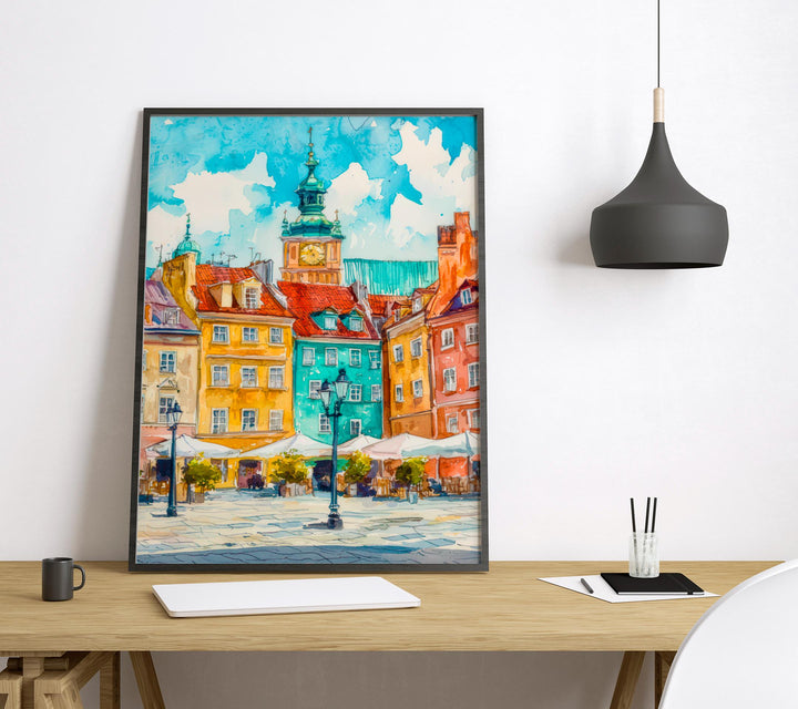 Warsaw Watercolor Poster Wall Art Warsaw Wall Hanging Home Décor Warsaw Gift Art Lovers Poland Wall Art Warsaw Travel Poster Gift