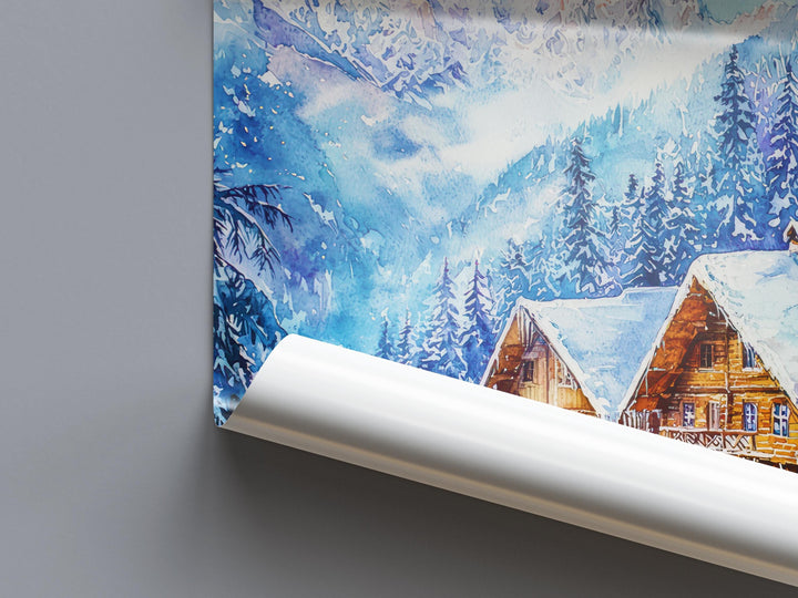 Zakopane Watercolor Poster Wall Art Zakopane Wall Hanging Home Décor Zakopane Gift Art Lovers Poland Wall Art Zakopane Travel Poster Gift