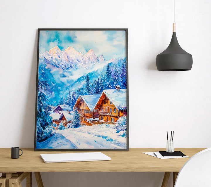 Zakopane Watercolor Poster Wall Art Zakopane Wall Hanging Home Décor Zakopane Gift Art Lovers Poland Wall Art Zakopane Travel Poster Gift