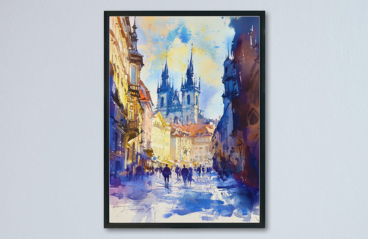 Brno Watercolor Poster Wall Art Brno Wall Hanging Home Décor Brno Gift Art Lovers Czech Republic Wall Art Brno Travel Poster Gift
