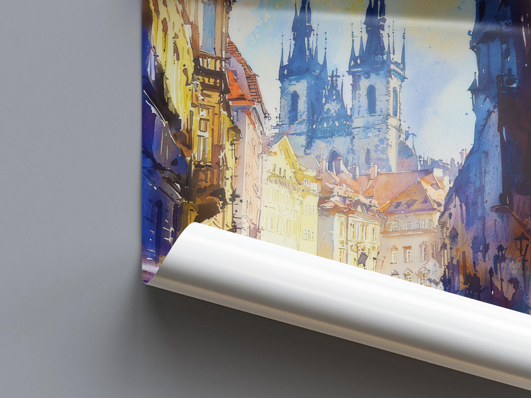 Brno Watercolor Poster Wall Art Brno Wall Hanging Home Décor Brno Gift Art Lovers Czech Republic Wall Art Brno Travel Poster Gift