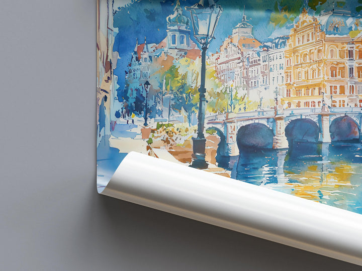 Karlovy Vary Watercolor Poster Wall Art Karlovy Vary Wall Hanging Home Décor Karlovy Vary Gift Art Lovers Czech Republic Wall Art
