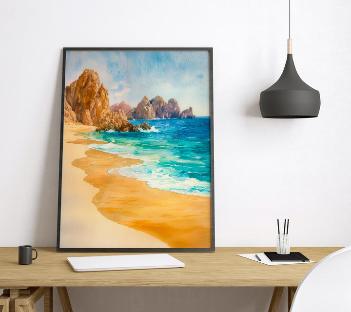 Los Cabos Watercolor Poster Wall Art Los Cabos Wall Hanging Home Décor Los Cabos Gift Art Lovers Mexico Wall Art