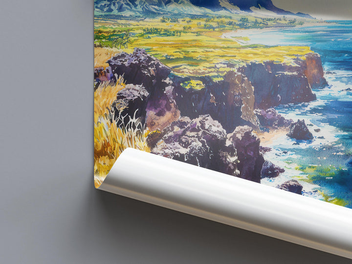 Ka Lae Watercolor Poster Wall Art Ka Lae Wall Hanging Home Décor Ka Lae Gift Art Lovers United States Wall Art