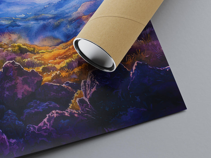 Haleakala NP Watercolor Poster Wall Art Haleakala NP Wall Hanging Home Décor Haleakala NP Gift Art Lovers United States Wall Art