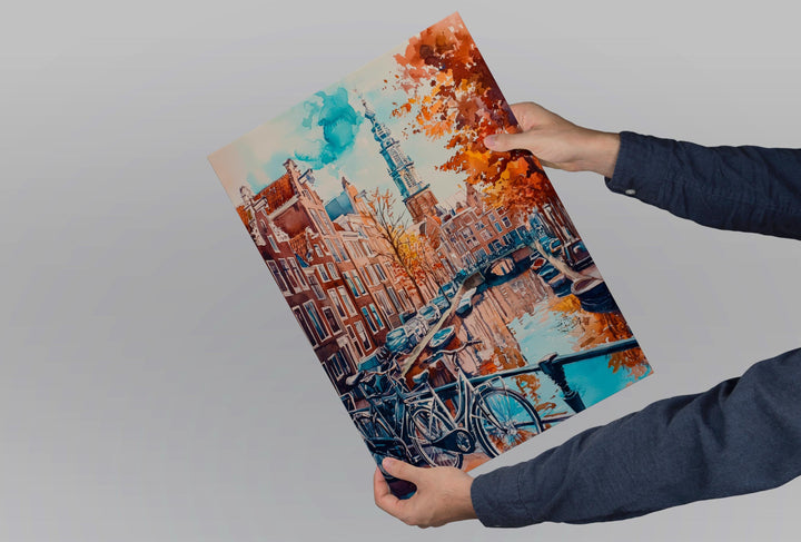 Amsterdam Watercolor Poster Wall Art Amsterdam Wall Hanging Home Décor Amsterdam Gift Art Lovers Netherlands Wall Art