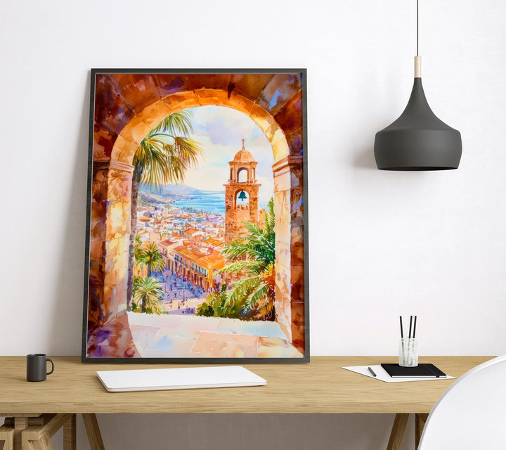 Barcelona Watercolor Poster Wall Art Barcelona Wall Hanging Home Décor Barcelona Gift Art Lovers Spain Wall Art