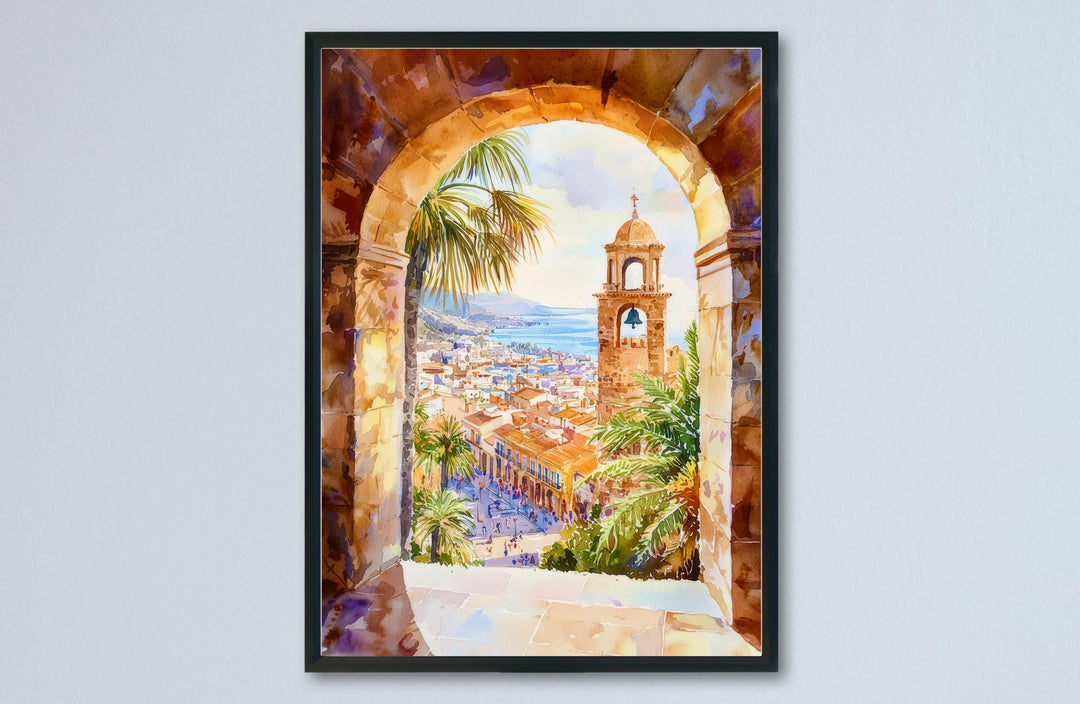 Barcelona Watercolor Poster Wall Art Barcelona Wall Hanging Home Décor Barcelona Gift Art Lovers Spain Wall Art