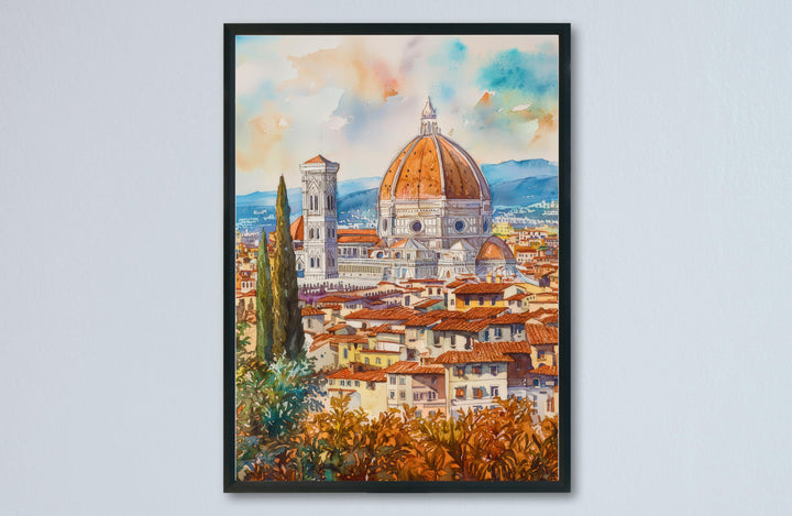 Florence Watercolor Poster Wall Art Florence Wall Hanging Home Décor Florence Gift Art Lovers Italy Wall Art