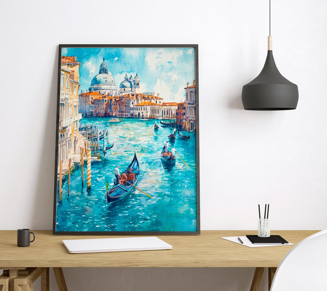 Venice Watercolor Poster Wall Art Venice Wall Hanging Home Décor Venice Gift Art Lovers Italy Wall Art