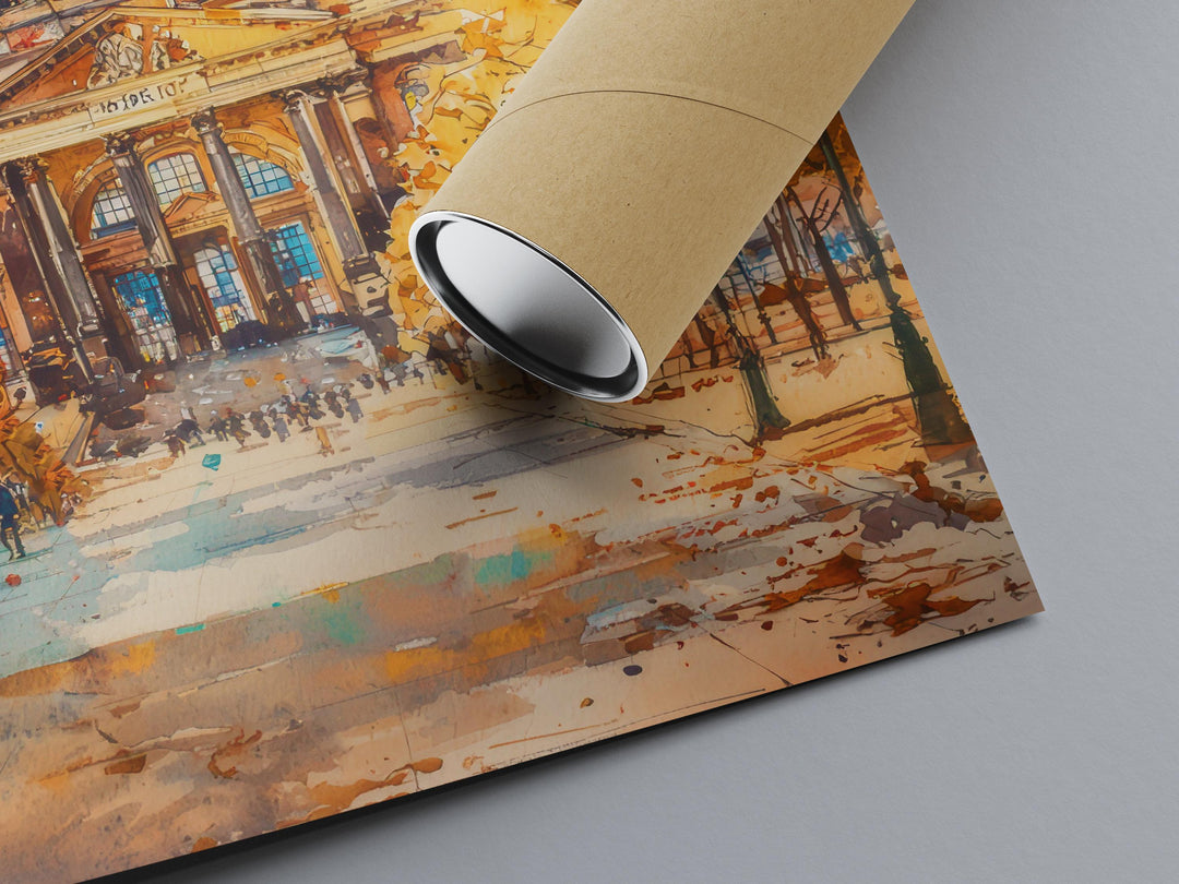 Berlin Watercolor Poster Wall Art Berlin Wall Hanging Home Décor Berlin Gift Art Lovers Germany Wall Art