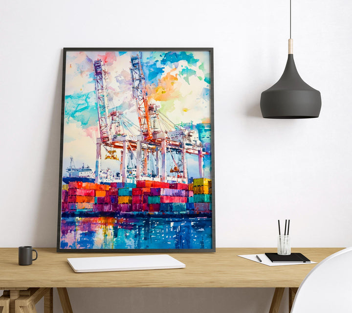 Oakland Watercolor Poster Wall Art Oakland Wall Hanging Home Décor Oakland Gift Art Lovers United States Wall Art