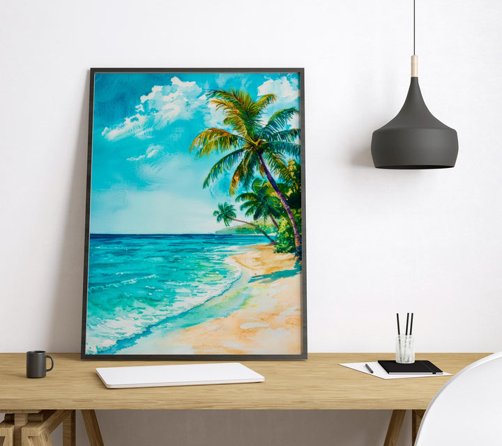 Maldives Watercolor Poster Wall Art Maldives Wall Hanging Home Décor Maldives Gift Art Lovers Maldives Wall Art