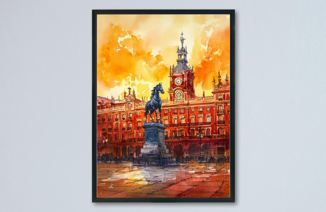 Madrid Watercolor Poster Wall Art Madrid Wall Hanging Home Décor Madrid Gift Art Lovers Spain Wall Art