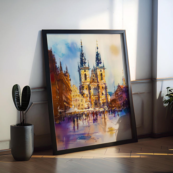 Krakow Watercolor Poster Wall Art Krakow Wall Hanging Home Décor Krakow Gift Art Lovers Poland Wall Art