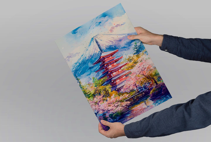 Japan Watercolor Poster Wall Art Japan Wall Hanging Home Décor Japan Gift Art Lovers Japan Wall Art