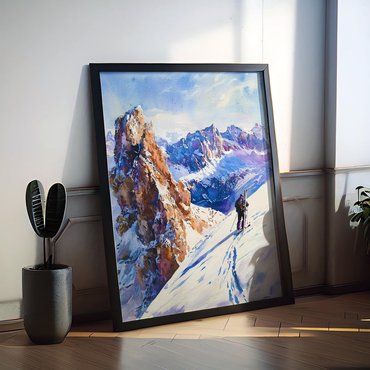 La Clusaz Watercolor Poster Wall Art La Clusaz Wall Hanging Home Décor La Clusaz Gift Art Lovers France Wall Art