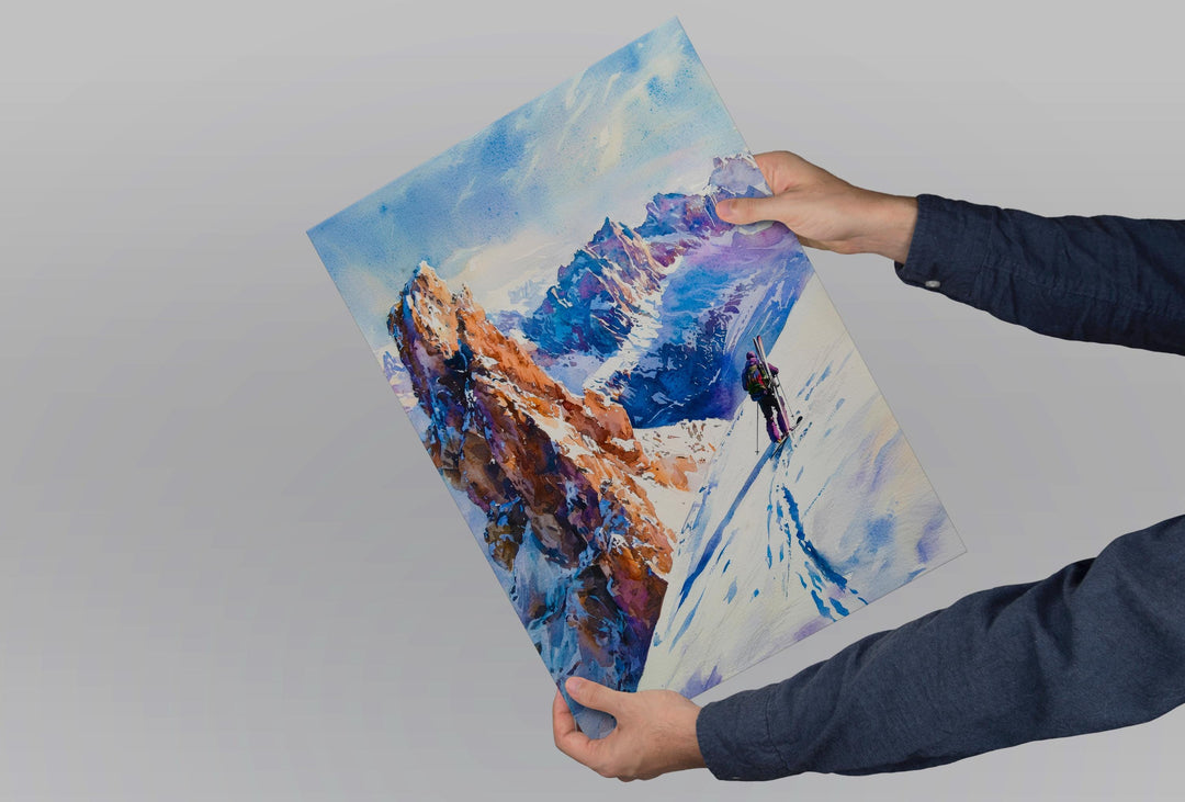 La Clusaz Watercolor Poster Wall Art La Clusaz Wall Hanging Home Décor La Clusaz Gift Art Lovers France Wall Art