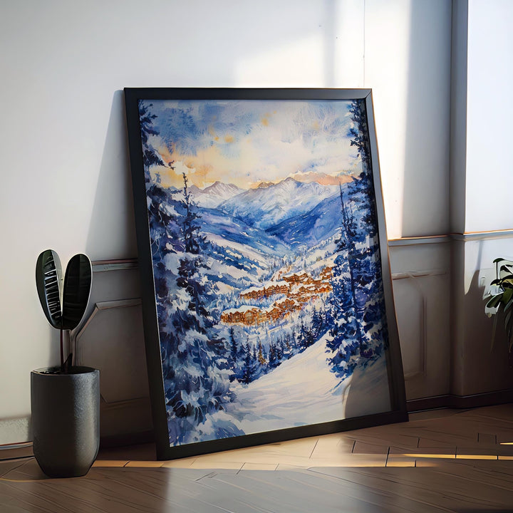 Beaver Creek Watercolor Poster Wall Art Beaver Creek Wall Hanging Home Décor Beaver Creek Gift Art Lovers United States Wall Art