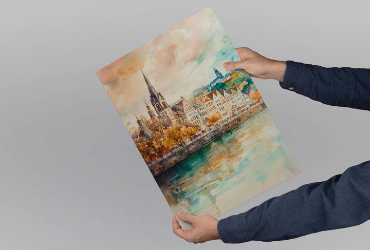 Koblenz Watercolor Poster Wall Art Koblenz Wall Hanging Home Décor Koblenz Gift Art Lovers Germany Wall Art