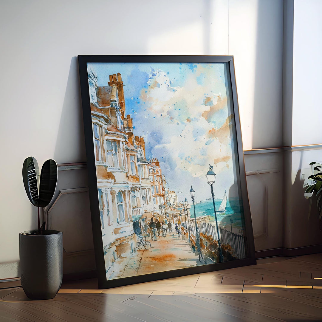 Brighton Watercolor Poster Wall Art Brighton Wall Hanging Home Décor Brighton Gift Art Lovers United Kingdom Wall Art