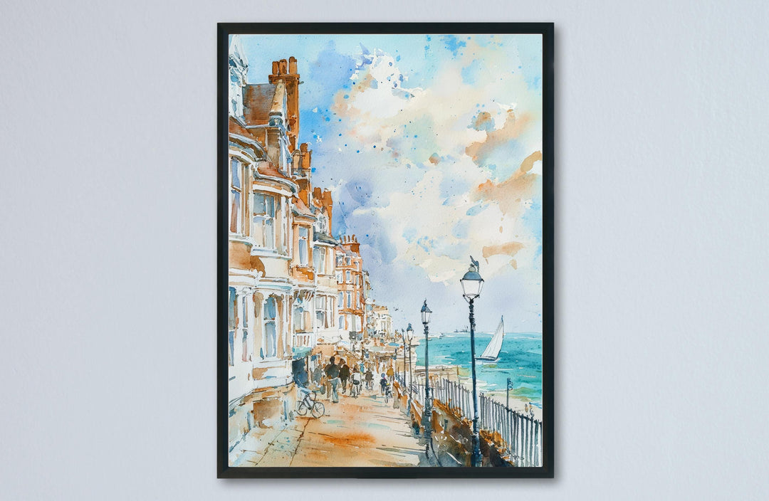 Brighton Watercolor Poster Wall Art Brighton Wall Hanging Home Décor Brighton Gift Art Lovers United Kingdom Wall Art