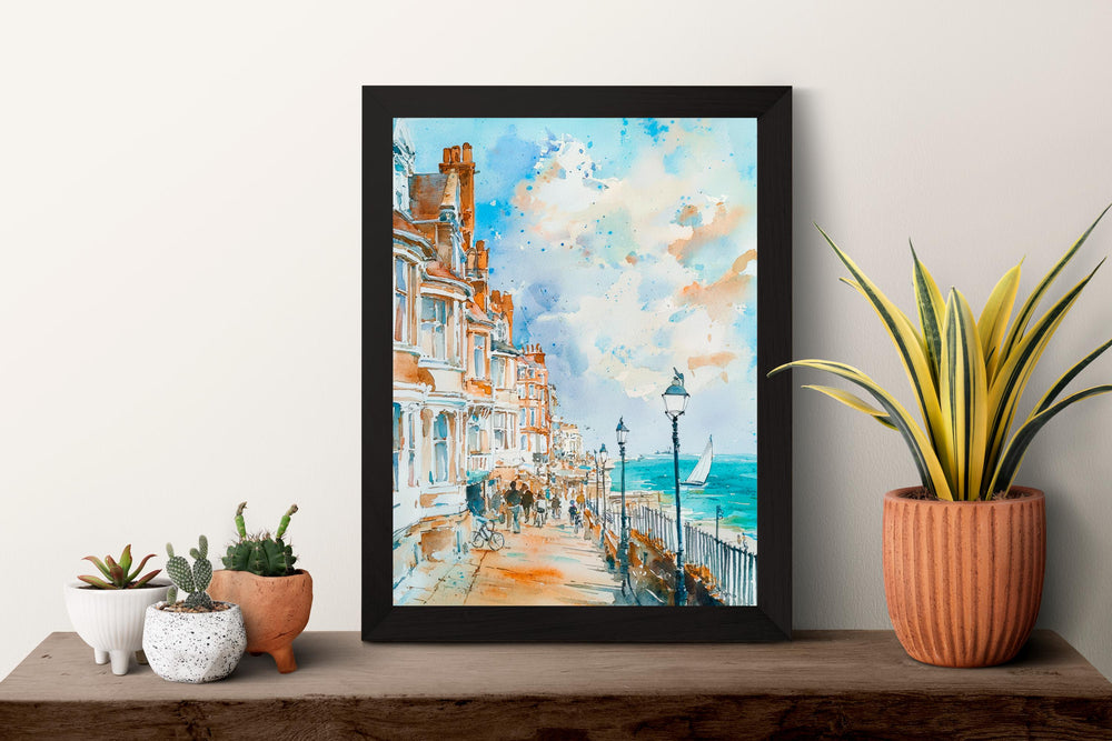 Brighton Watercolor Poster Wall Art Brighton Wall Hanging Home Décor Brighton Gift Art Lovers United Kingdom Wall Art