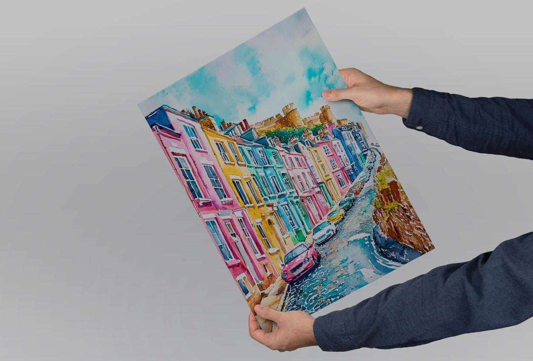 Hastings Watercolor Poster Wall Art Hastings Wall Hanging Home Décor Hastings Gift Art Lovers United Kingdom Wall Art