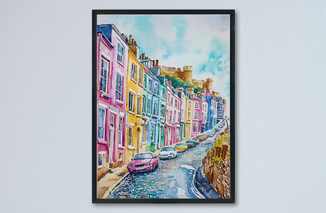 Hastings Watercolor Poster Wall Art Hastings Wall Hanging Home Décor Hastings Gift Art Lovers United Kingdom Wall Art