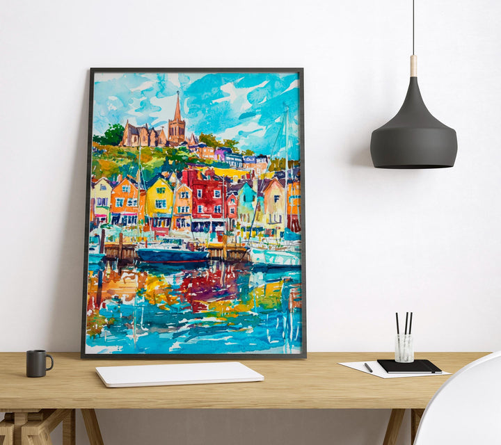 Bristol Watercolor Poster Wall Art Bristol Wall Hanging Home Décor Bristol Gift Art Lovers United Kingdom Wall Art