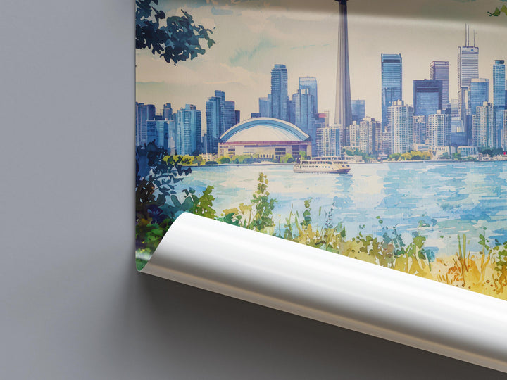 Toronto Watercolor Poster Wall Art Toronto Wall Hanging Home Décor Toronto Gift Art Lovers Canada Wall Art
