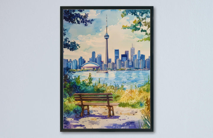 Toronto Watercolor Poster Wall Art Toronto Wall Hanging Home Décor Toronto Gift Art Lovers Canada Wall Art