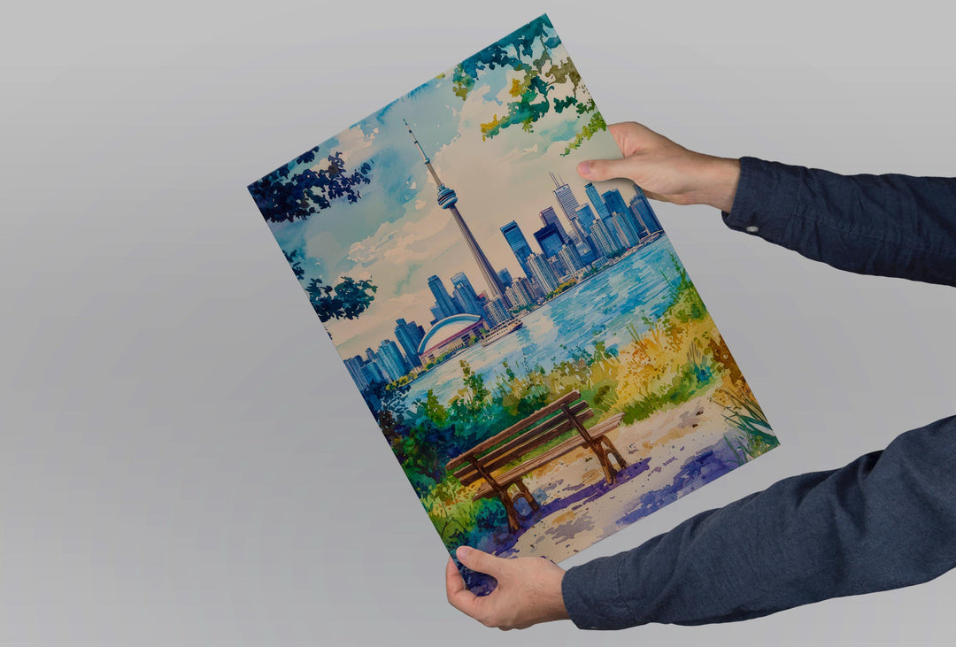 Toronto Watercolor Poster Wall Art Toronto Wall Hanging Home Décor Toronto Gift Art Lovers Canada Wall Art