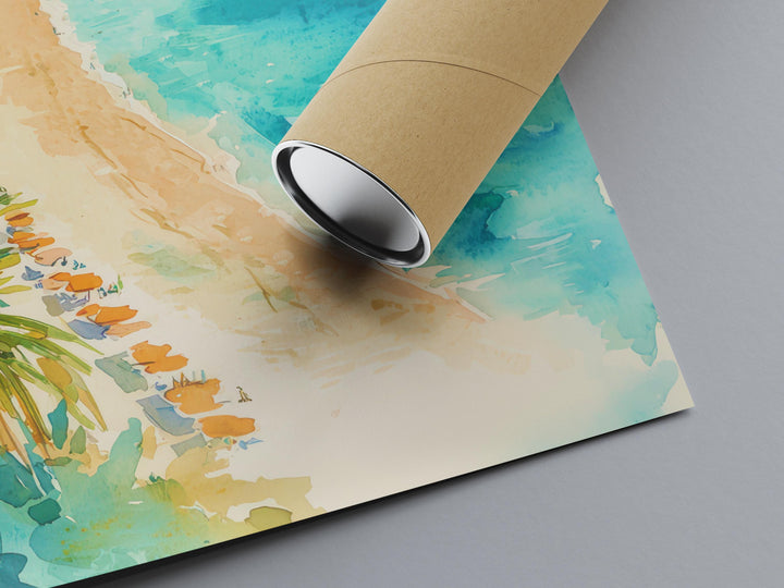 Nice Watercolor Poster Wall Art Nice Wall Hanging Home Décor Nice Gift Art Lovers France Wall Art