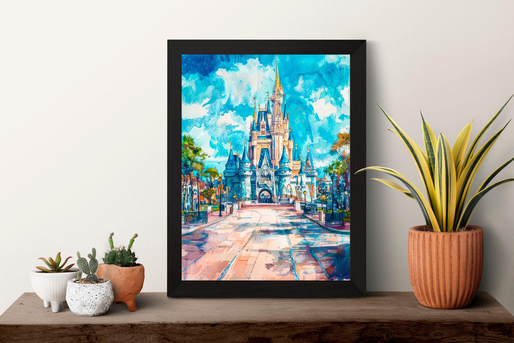 Orlando Watercolor Poster Wall Art Orlando Wall Hanging Home Décor Orlando Gift Art Lovers United States Wall Art