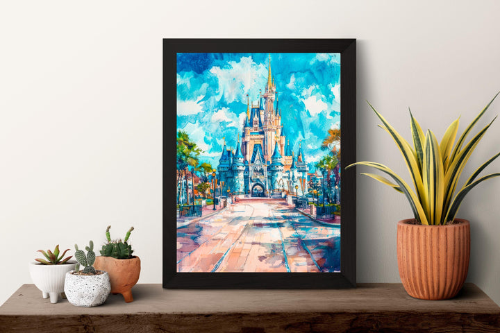 Orlando Watercolor Poster Wall Art Orlando Wall Hanging Home Décor Orlando Gift Art Lovers United States Wall Art