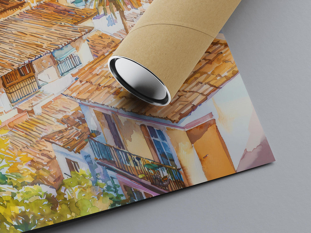 Malaga Watercolor Poster Wall Art Malaga Wall Hanging Home Décor Malaga Gift Art Lovers Spain Wall Art