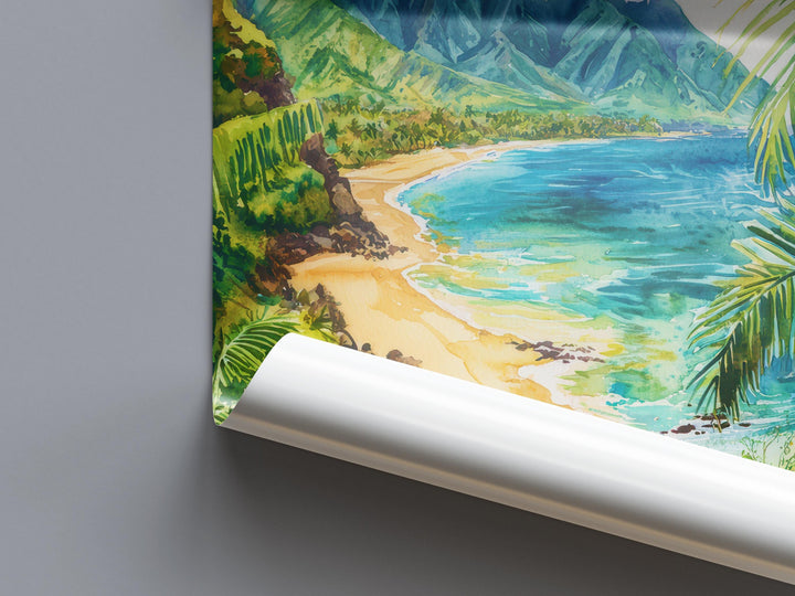 Maui Watercolor Poster Wall Art Maui Wall Hanging Home Décor Maui Gift Art Lovers United States Wall Art