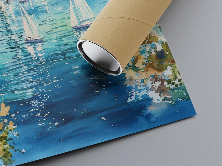 Auckland Watercolor Poster Wall Art Auckland Wall Hanging Home Décor Auckland Gift Art Lovers New Zealand Wall Art