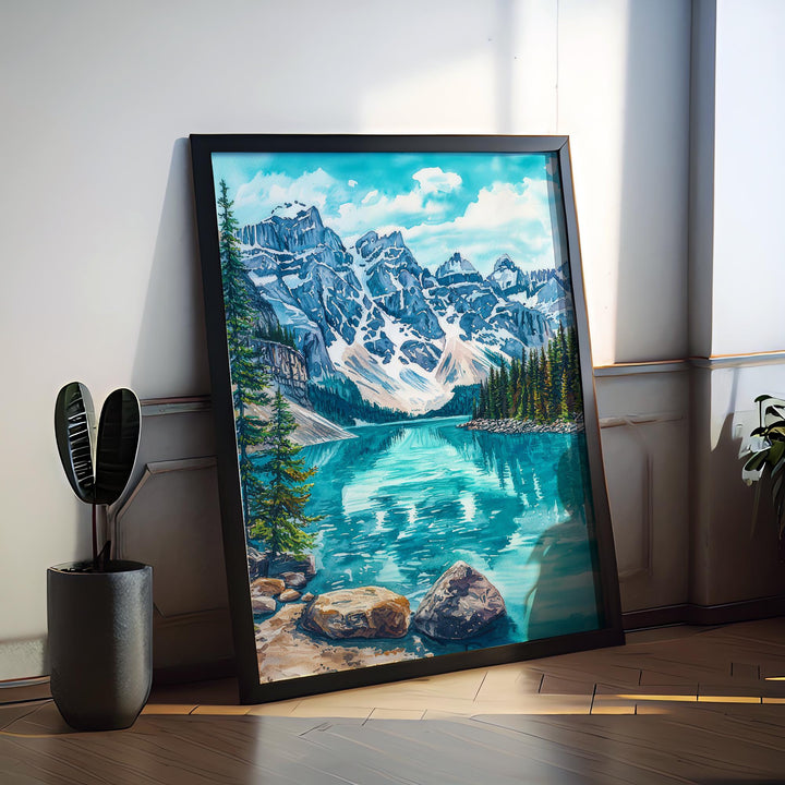 Banff National Park Watercolor Poster Wall Art Banff National Park Wall Hanging Home Décor Banff National Park Gift Art Lovers Canada Wall
