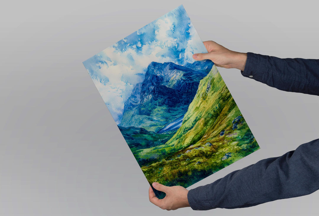 Ben Nevis Watercolor Poster Wall Art Ben Nevis Wall Hanging Home Décor Ben Nevis Gift Art Lovers Scotland Wall Art