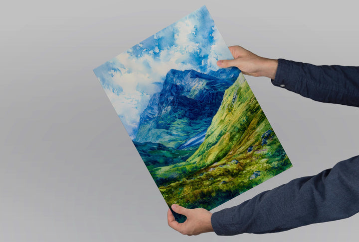 Ben Nevis Watercolor Poster Wall Art Ben Nevis Wall Hanging Home Décor Ben Nevis Gift Art Lovers Scotland Wall Art