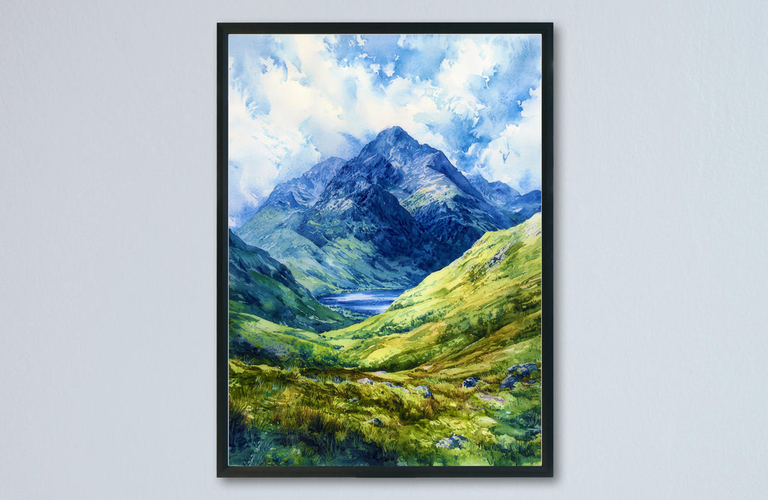 Ben Nevis Watercolor Poster Wall Art Ben Nevis Wall Hanging Home Décor Ben Nevis Gift Art Lovers Scotland Wall Art