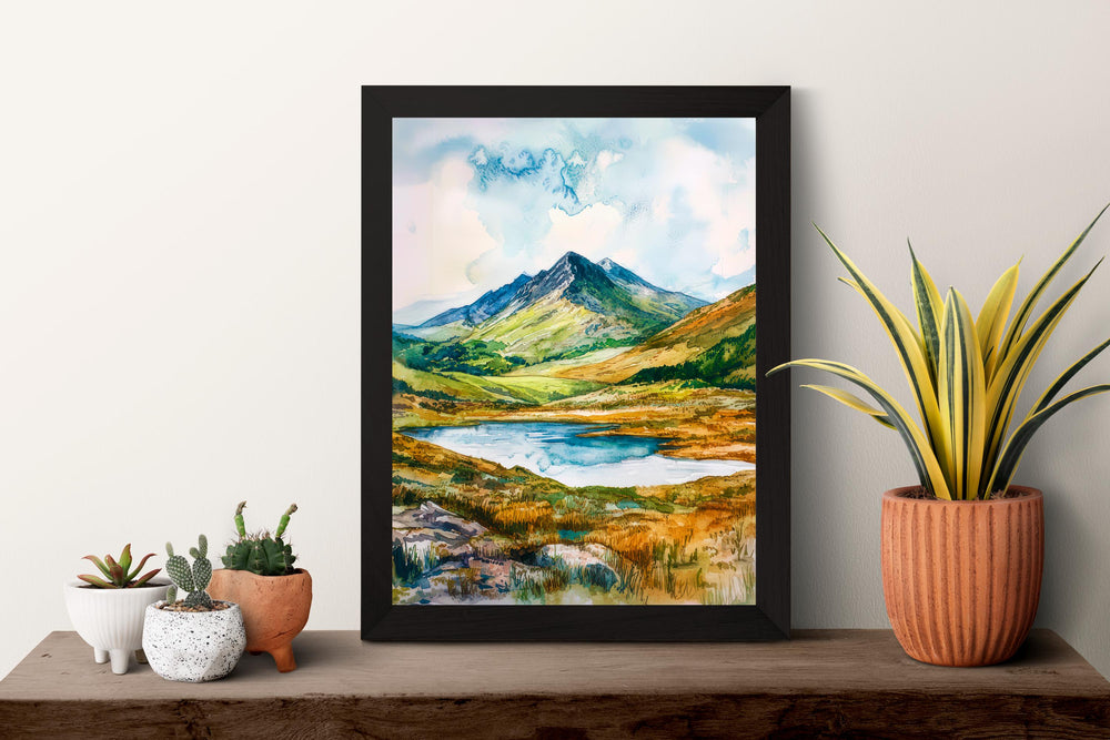 Brecon Beacons Watercolor Poster Wall Art Brecon Beacons Wall Hanging Home Décor Brecon Beacons Gift Art Lovers United Kingdom Wall Art