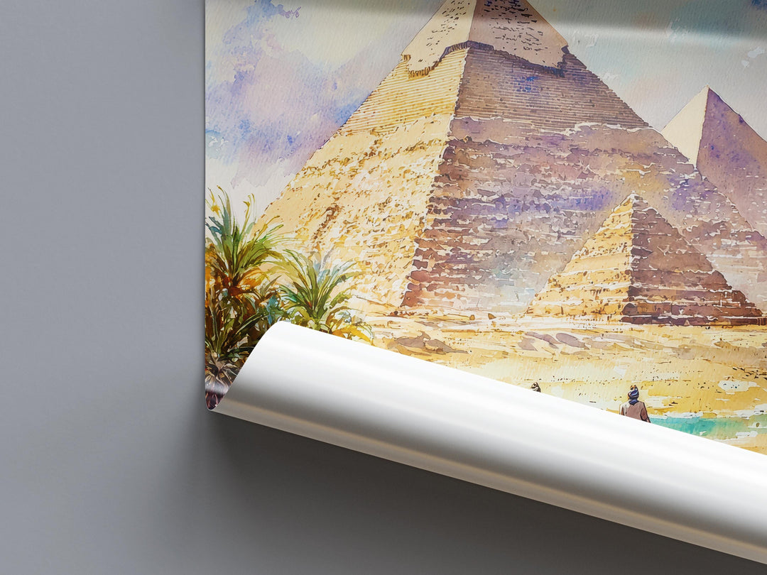 Cairo Watercolor Poster Wall Art Cairo Wall Hanging Home Décor Cairo Gift Art Lovers Egypt Wall Art
