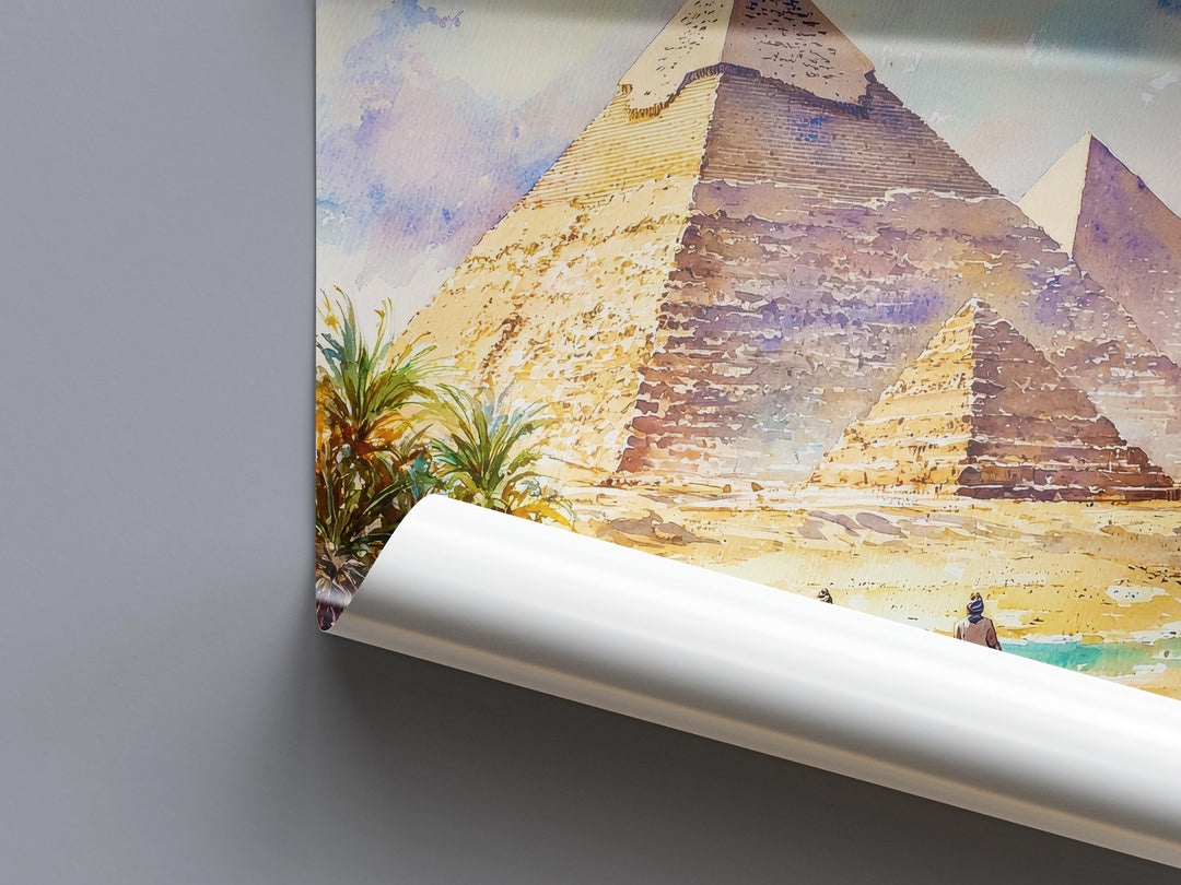 Cairo Watercolor Poster Wall Art Cairo Wall Hanging Home Décor Cairo Gift Art Lovers Egypt Wall Art