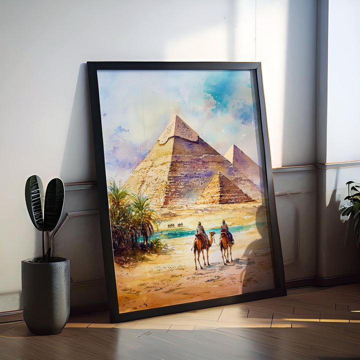 Cairo Watercolor Poster Wall Art Cairo Wall Hanging Home Décor Cairo Gift Art Lovers Egypt Wall Art