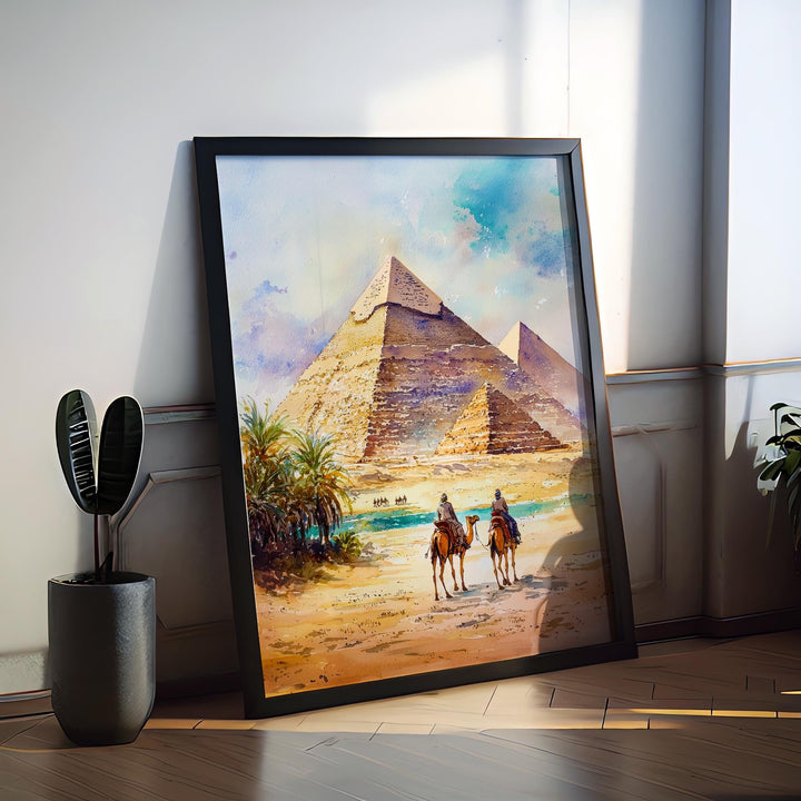 Cairo Watercolor Poster Wall Art Cairo Wall Hanging Home Décor Cairo Gift Art Lovers Egypt Wall Art
