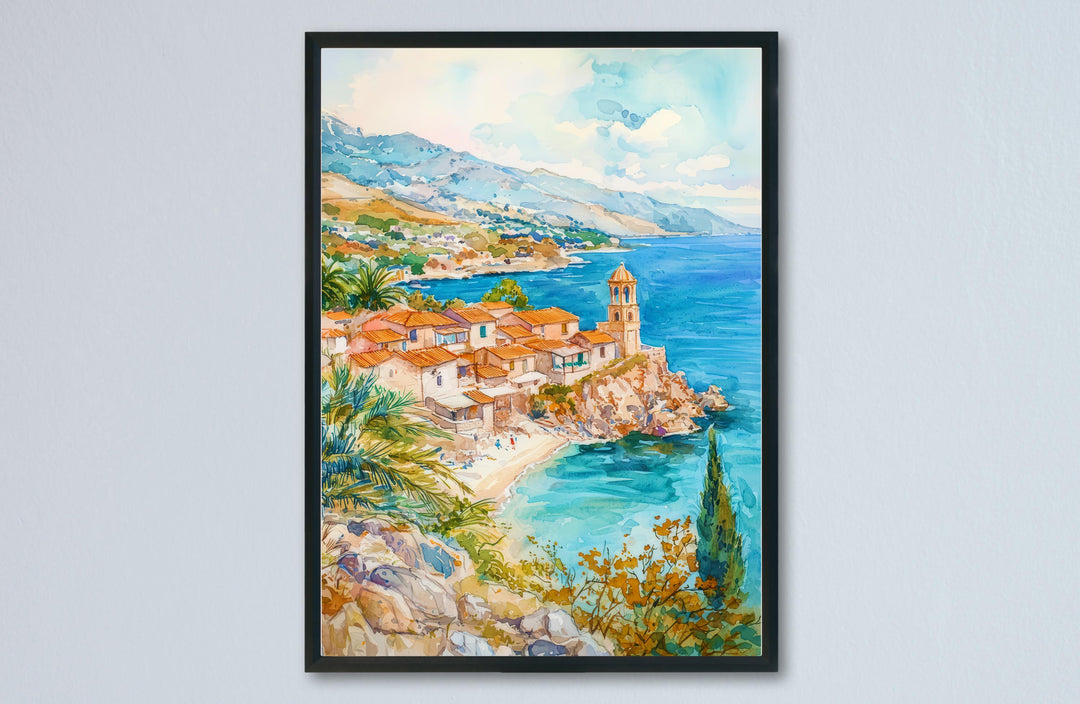 Crete Watercolor Poster Wall Art Crete Wall Hanging Home Décor Crete Gift Art Lovers Greece Wall Art
